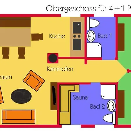 公寓 Duenenhaeuser Unserusedomde Ca80qm Mit Privater Sauna Und Kamin Parkplatz Direkt Am 8i3 于克里茨
